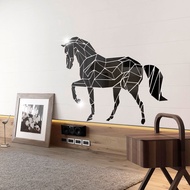 Wall Decoration Simple Decoration Horse Stereo Acrylic Mirror Sticker Bedroom and Living Room Decoration Removable Wall Sticker Living Room Decoration Green Life