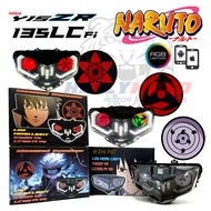 LAMPU DEPAN Y15 LC135 V8 NARUTO SASUKE MATA SHARINGAN RINNEGAN YAMAHA Y15 V2 / LC135 V8 Fi