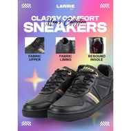 LARRIE Kasut Lelaki Hitam Klasik Kasut Selesa  582409-WA1SV-1P-BLACK