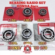 Bearing Ratio One Set K1Z Genuine Original Honda Vario 160, PCX 160, ADV 160 Contains 6 pcs Bering K