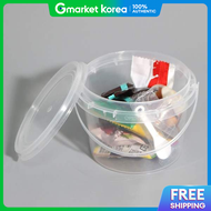 Gold Smile F1 Transparent Goodie Bag Round Cookie Container Basket 300ml