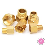 C3S 1pcs M5 M6 M8 M10 M12 M14 M16 M18 M20 M22 1/8" 1/4" 3/8" 1/2" Male to Female Thread Brass Pipe C