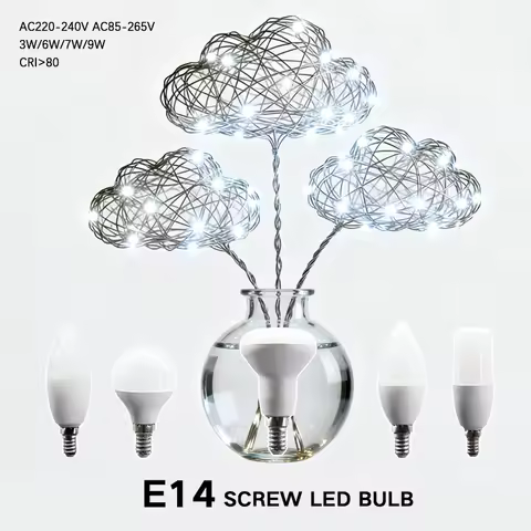 2pcs Energy Saving LED Bulb G45 C37 T37 R50 Lamps E14 AC220V-240V SMD2835 No Flicker RA80+ Lighting 