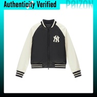 MLB New York Yankees MLB Preppy Style Collection Baseball Jacket Womens Black 3FJPV0144-50BKS