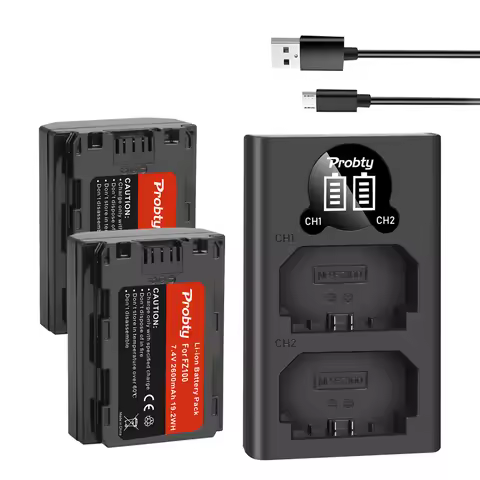 For SONY NP-FZ100 NP FZ100 NPFZ100 Battery + LED Dual USB Charger for Sony Alpha A7III A7R III A9 9S