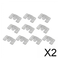 [szxmkj2] 2x 10x Furniture Flush Mount Bracket Picture Hanger Hook Wall Hanger Z Clip Photo