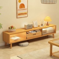 日式 電視櫃 茶几組合 實木 小戶型 家用 客廳 現代簡約 地櫃 簡易 電視機櫃