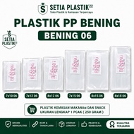 PP plastic thickBENING 06 complete sizes: 7x10 7x12 7x15 8x12 8x15 8x18 8x20 plastic snack packaging