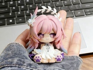 Honkai: Star Rail Cyrene Chibi Sitting Figure Wedding Dress Paw Pad Design Cute Statue Decor Gift