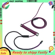 Dual 8K Keyboard Cable Single-Crystal Copper Hollow-Out 8K Magnetic Switch Mouse Cable Purpler