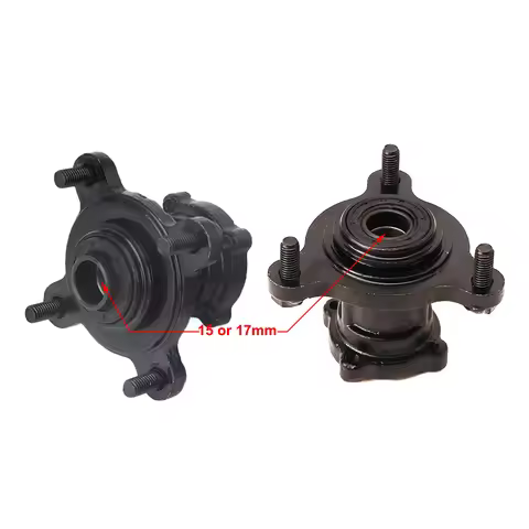 ATV Front 15mm/17mm M8 *3 Stud Brake Disc Wheel Hub For 49cc 50cc 110cc 125cc 6 7 8 Inch Wheel Go Ka