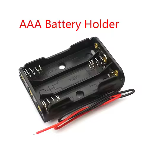 3 x AAA Battery Box AAA Battery Case Holder With Wire Leads AAA Battery Holder DIY 1.5V