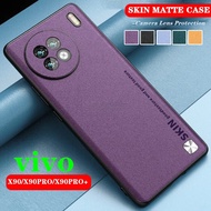 Casing For vivo X100 X90 X80 X70 Pro Plus X100Pro X90Pro X90ProPlus X80Pro X70Pro Luxury PU Leather Texture Phone Case Plastic Soft Shockproof Protection Cover