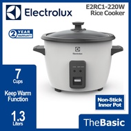 ELECTROLUX 1.3L Conventional Glass Lid Rice Cooker (E2RC1-220W / E2RC1220W)