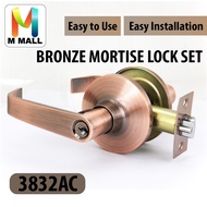 M MALL BALBIN MORTISE LOCK SET 3832AC BRONZE / 3832MB BLACK HIGH SECURITY DOOR LOCK LIVING ROOM BEDR