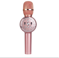 無線車載對唱麥克風藍牙音響一體麥(玫瑰金)