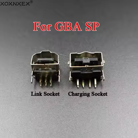 2-20PCS Replacement For Nintend GBA SP DS Power Socket Charging Port Link Connector For GBA SP