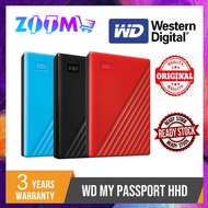 WD MY PASSPORT 1TB / 2TB USB 3.0 PORTABLE EXTERNAL HARDDISK DRIVE HDD (LIGHT BLUE / BLUE / BLACK)