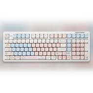 Lingpao K98 คีย์บอร์ดมีด้ามแบบมีสายและไร้สายแบบมีด้ามสามแบบสำหรับเล่นเกมและทำงานสำหรับผู้หญิง