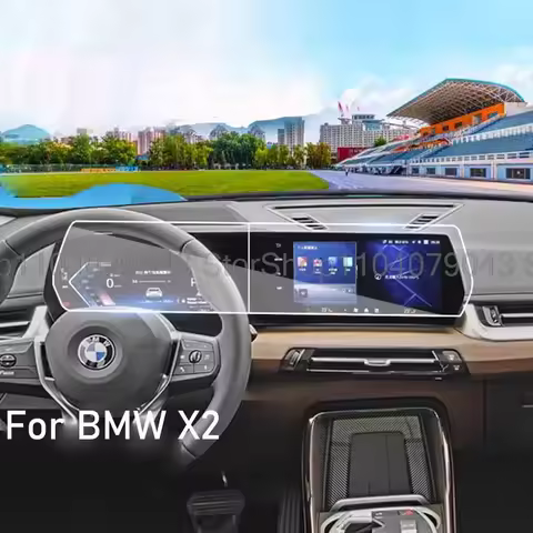 Tempered glass screen protector For BMW X2 ix2 2024 Car infotainment radio GPS Navigation dispalyscr