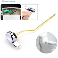 SEPTEMBER Toilet Tank Flush Lever, 3 Hanging Hole Universal Toilet Handle Replacement Parts, Steady Copper Lever Chrome Finish Toilet Repair Handle with Nut Bathroom Accessories