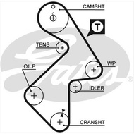 Timing Belt CAMRY SXV10 SXV20 CORONA ST171 ST191 CELICA HARRIER RAV4 MR2 3SFE 2.0 5SFE 2.2 163 Teeth