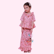 BBD PEPLUM KURUNG RAYA Peach Pink 🔥 ON SALE 🔥