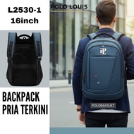 Louis L2530-1 Men's 3-Key 16-in Waterproof Expanding Backpack