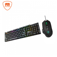 【天作之合】Power Master亞碩KM-11 天蠍座 RGB 紅軸機械式鍵盤+G502滑鼠 滑鼠墊組