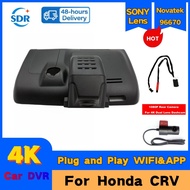 4K HD 2160P New Plug And Play Dashcam Wifi Car DVR Video Recorder For Honda CRV CR-V BREEZE 2019 202