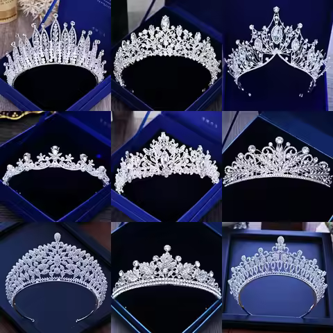 Itacazzo Bridal Headwear Crown Classic Tiaras Suitable for Women's Wedding, Birthday, Party Accessor