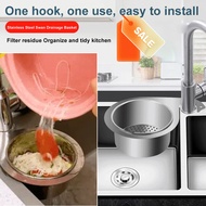 [Easy Install/Fliter Residue] Swan Water Filter Basket 304 Stainless Steel Drain Basket Separate Wet