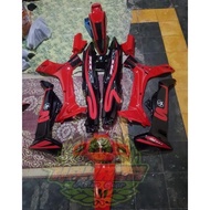 New Paket body set halus fizr edisi caltex warna hitam merah.
