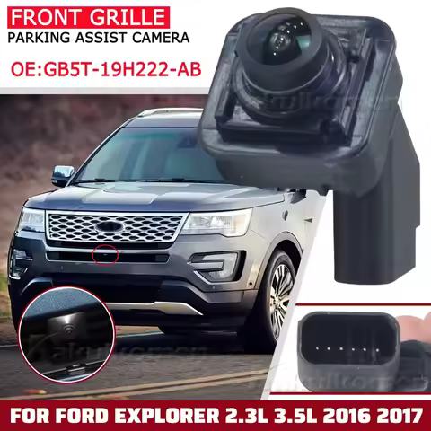 For Ford Explorer 2.3L 3.5L 2016 2017 2018 2019 Front Grille Parking Assist Camera GB5T19H222AB GB5T