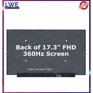 17.3 NANO 40PIN FHD IPS NOBRACKET 360HZ NE173FHM-NZ6 LAPTOP SCREEN