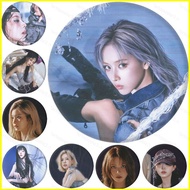 NMIXX HAEWON Tinplate Badge Mini Album Fe3O4 FORWARD Small Round Mirror Keychain SULLYOON Pendant