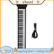 Zhenl Evonecy Electric Piano Foldable Professional Roll Up Silicone For