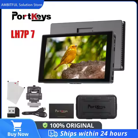 Portkeys LH7P 7 inch Wireless Camera Control 4k Monitor DSLR Studio Monitors 1000nit On-Camera Field