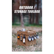 Outdoor Foldable Storage Crate / Camping Gear Organizer / Portable Tote Bag / Firewood Carrier