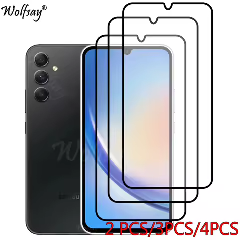 Full Cover Screen Protector For Samsung Galaxy A34 5G Tempered Glass For Samsung A34 5G Glass For Sa