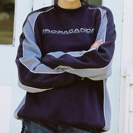 Rolling Green Shop::: Australia Ghanda Muddy Distressed Dark Blue y2k Retro Sports University t Long