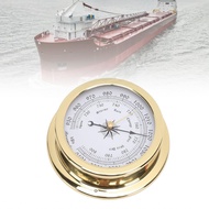 carlvison.sg 4.7 Inch Boat Brass Barometer Accurate Air Pressure Measurement for Yachts Cargo Ships 