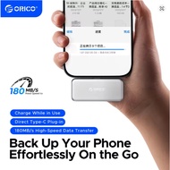 ORICO 256GB Portable SSD PD100W Fast Charging 180MB/s External Solid State Drive for iPhone 17 (S5 )