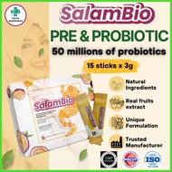 SalamBio Probiotics Prebiotic 3gx15sticks for kids &amp; adults 益生菌 probiotik prebiotik
