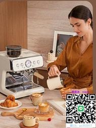 咖啡機Barsetto/百勝圖二代S雙鍋爐V1商用半自動咖啡機/家用意式研磨一