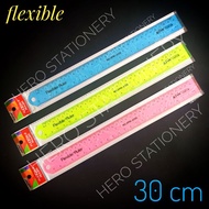 UNIT Transparent plastic ruler flexible flexible ruler 30 cm