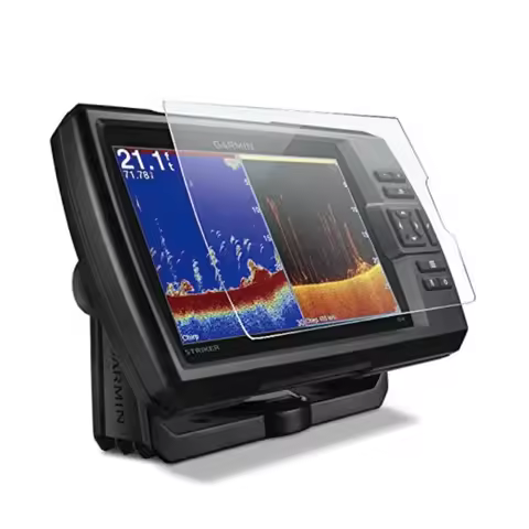 2 x PET Clear Screen Protector Cover Protective Film Guard For Garmin Striker Plus 7cv/7dv/7sv Fishf