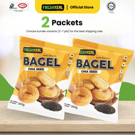 [Halal] FreshXeal Premium Frozen Chia Seed Bagel (4 Pcs) Made With Premium Ingredients Ready to Eat 