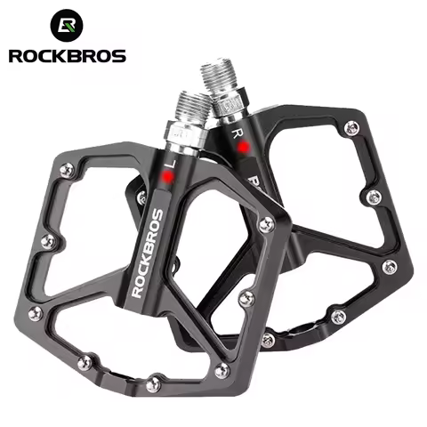 ROCKBROS MTB Cycling Ultralight Pedal Bike Bicycle Sealed DU Bearing Pedals Aluminum Alloy CRMO Non-