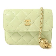CHANEL 羊皮皮革Pearl Crush Mini Flap Bag鏈帶肩背袋